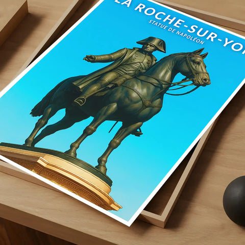 Affiche - La Roche-sur-Yon - Statue de Napoléon