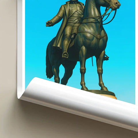 Affiche - La Roche-sur-Yon - Statue de Napoléon