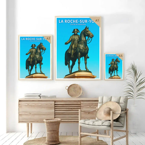 Affiche - La Roche-sur-Yon - Statue de Napoléon
