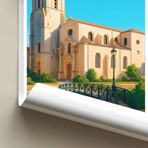 Affiche - La Rochelle - Église Saint-Sauveur