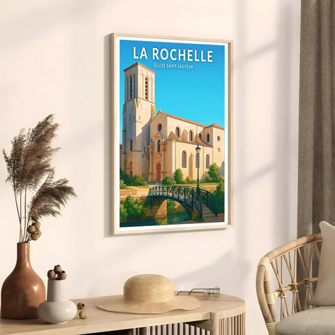 Affiche - La Rochelle - Église Saint-Sauveur