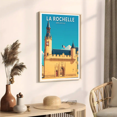 Affiche - La Rochelle - Hôtel de Ville