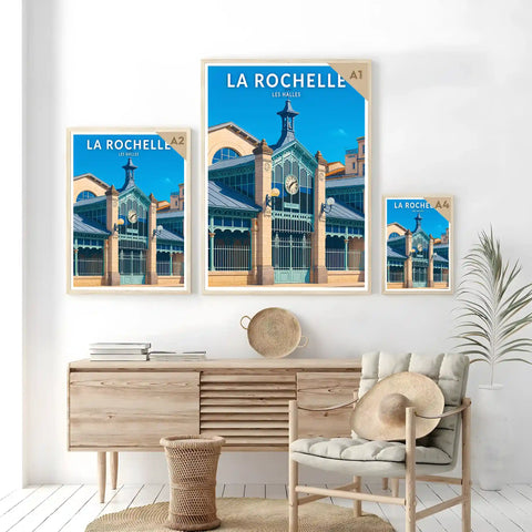 Affiche - La Rochelle - Les Halles