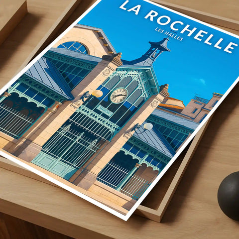 Affiche - La Rochelle - Les Halles