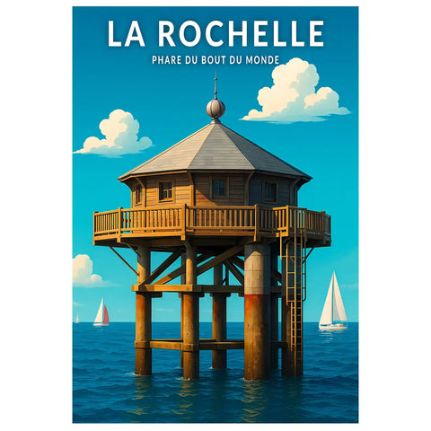 Affiche - La Rochelle - Phare du Bout du Monde