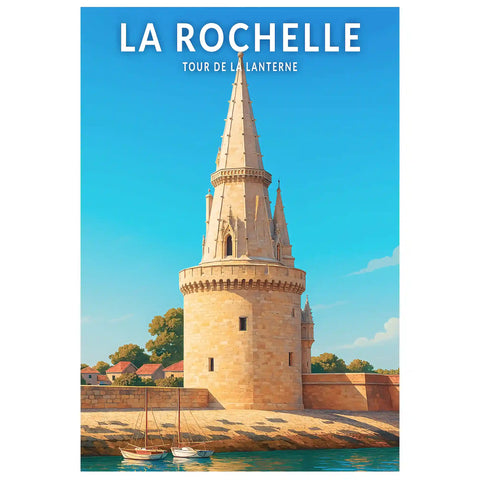 Affiche - La Rochelle - Tour de la Lanterne