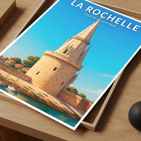 Affiche - La Rochelle - Tour de la Lanterne