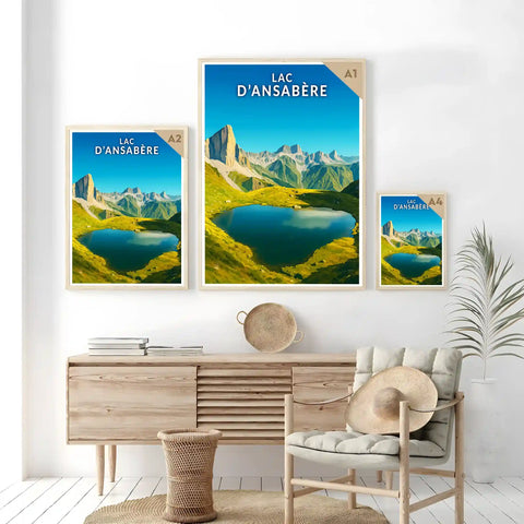 Affiche - Lac d'Ansabère