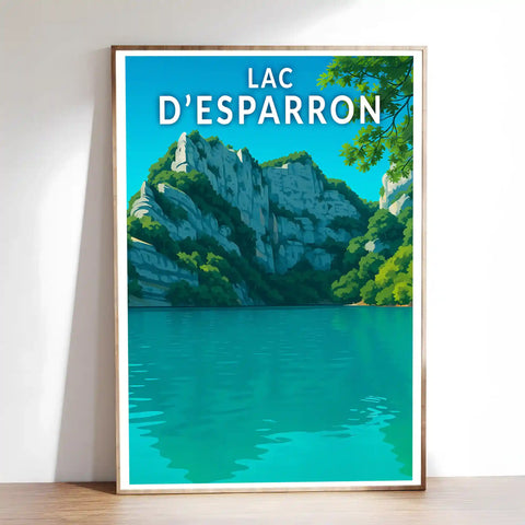 Affiche - Lac d'Esparron