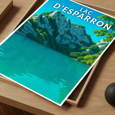 Affiche - Lac d'Esparron