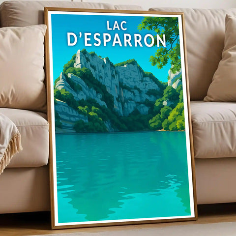 Affiche - Lac d'Esparron