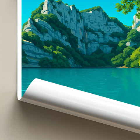 Affiche - Lac d'Esparron
