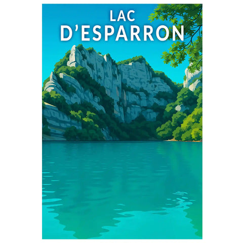Affiche - Lac d'Esparron