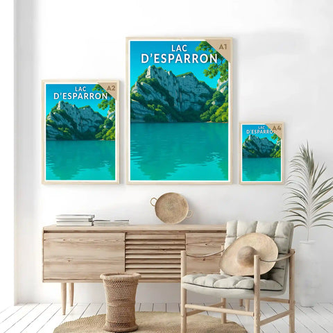 Affiche - Lac d'Esparron