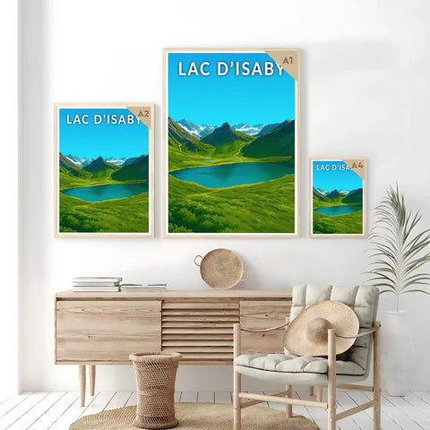 Affiche - Lac d'Isaby