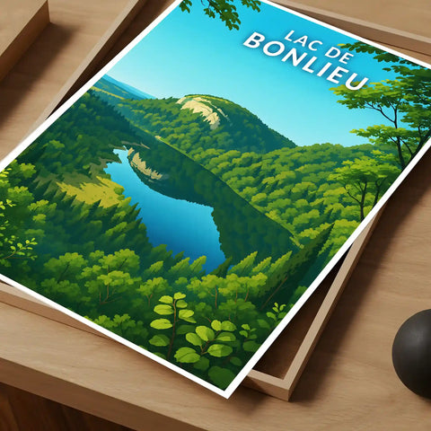 Affiche - Lac de Bonlieu