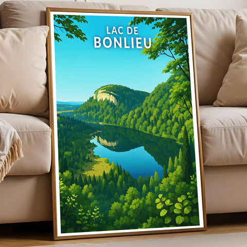 Affiche - Lac de Bonlieu