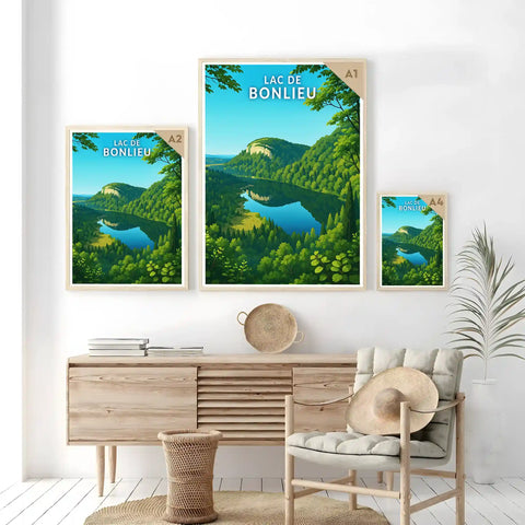 Affiche - Lac de Bonlieu