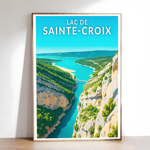 Affiche - Lac de Sainte-Croix