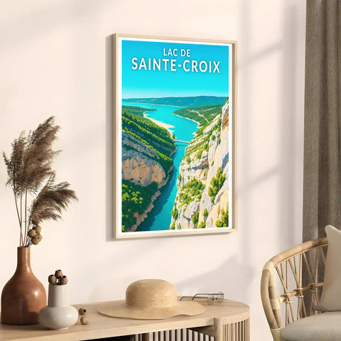 Affiche - Lac de Sainte-Croix