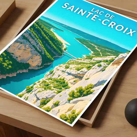 Affiche - Lac de Sainte-Croix