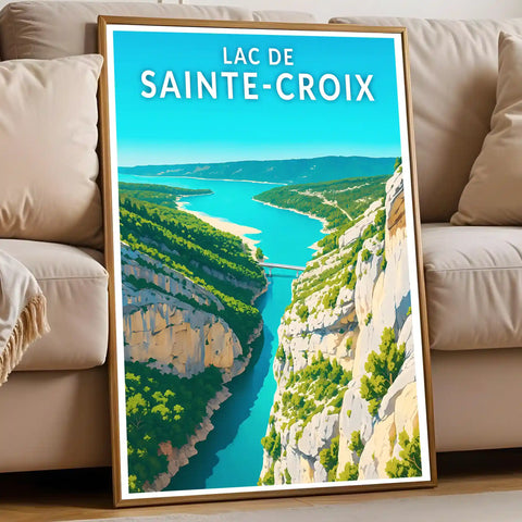 Affiche - Lac de Sainte-Croix