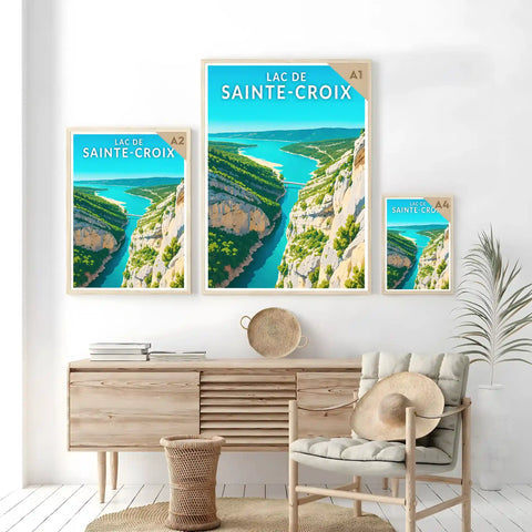 Affiche - Lac de Sainte-Croix