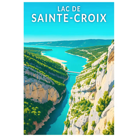 Affiche - Lac de Sainte-Croix