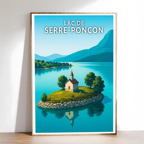 Affiche - Lac de Serre-Ponçon