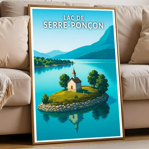 Affiche - Lac de Serre-Ponçon