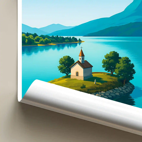 Affiche - Lac de Serre-Ponçon