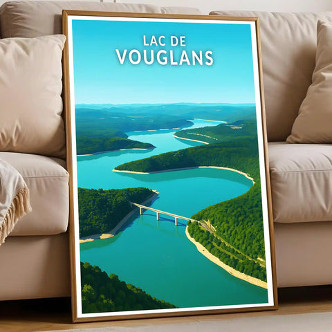 Affiche - Lac de Vouglans