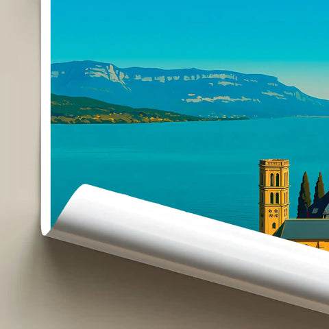 Affiche - Lac du Bourget
