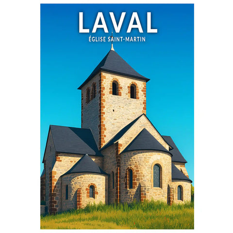 Affiche - Laval - Église Saint-Martin