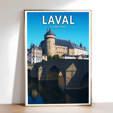 Affiche - Laval - Le Pont-Vieux