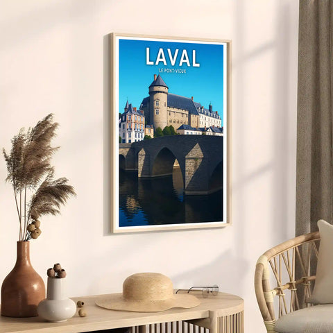 Affiche - Laval - Le Pont-Vieux