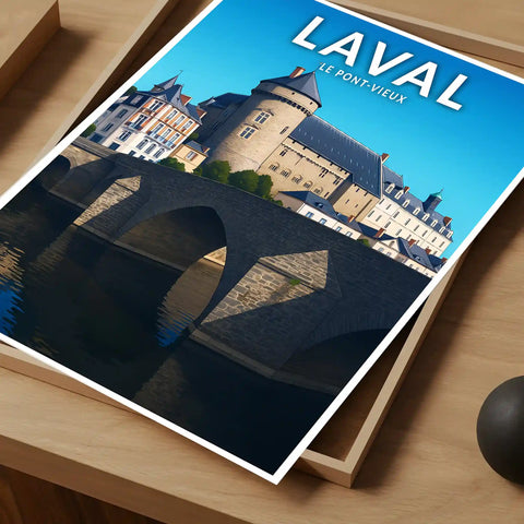Affiche - Laval - Le Pont-Vieux