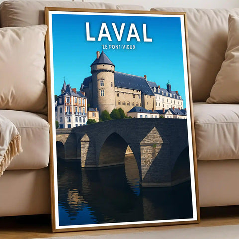 Affiche - Laval - Le Pont-Vieux