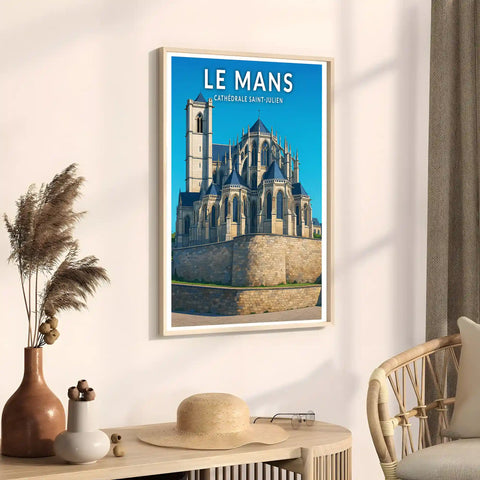 Affiche - Le Mans - Cathédrale Saint-Julien