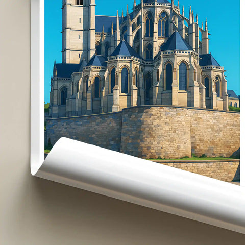 Affiche - Le Mans - Cathédrale Saint-Julien