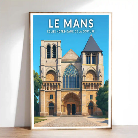 Affiche - Le Mans - Église Notre-Dame de la Couture