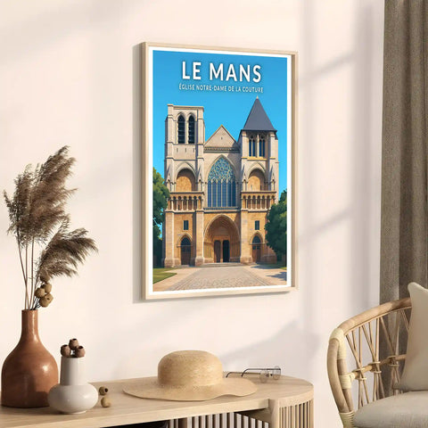 Affiche - Le Mans - Église Notre-Dame de la Couture