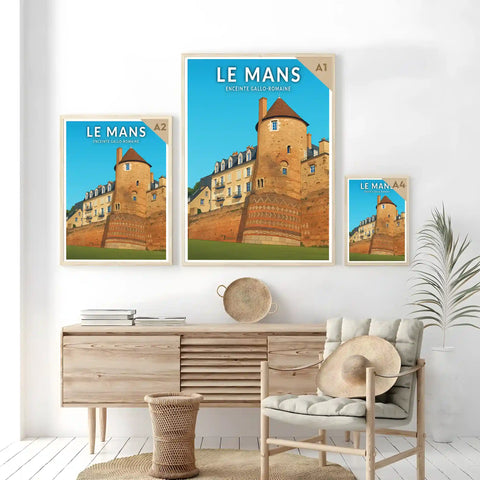 Affiche - Le Mans - Enceinte Gallo-Romaine