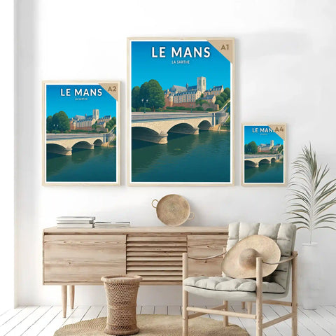 Affiche - Le Mans - La Sarthe