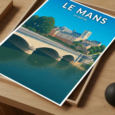 Affiche - Le Mans - La Sarthe