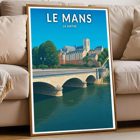 Affiche - Le Mans - La Sarthe