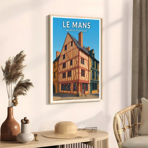 Affiche - Le Mans - Maison du Pilier-Rouge