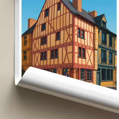 Affiche - Le Mans - Maison du Pilier-Rouge