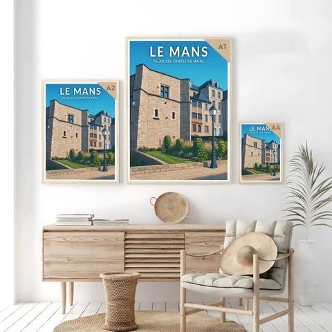 Affiche - Le Mans - Palais des Comtes du Maine