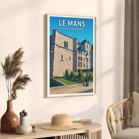 Affiche - Le Mans - Palais des Comtes du Maine